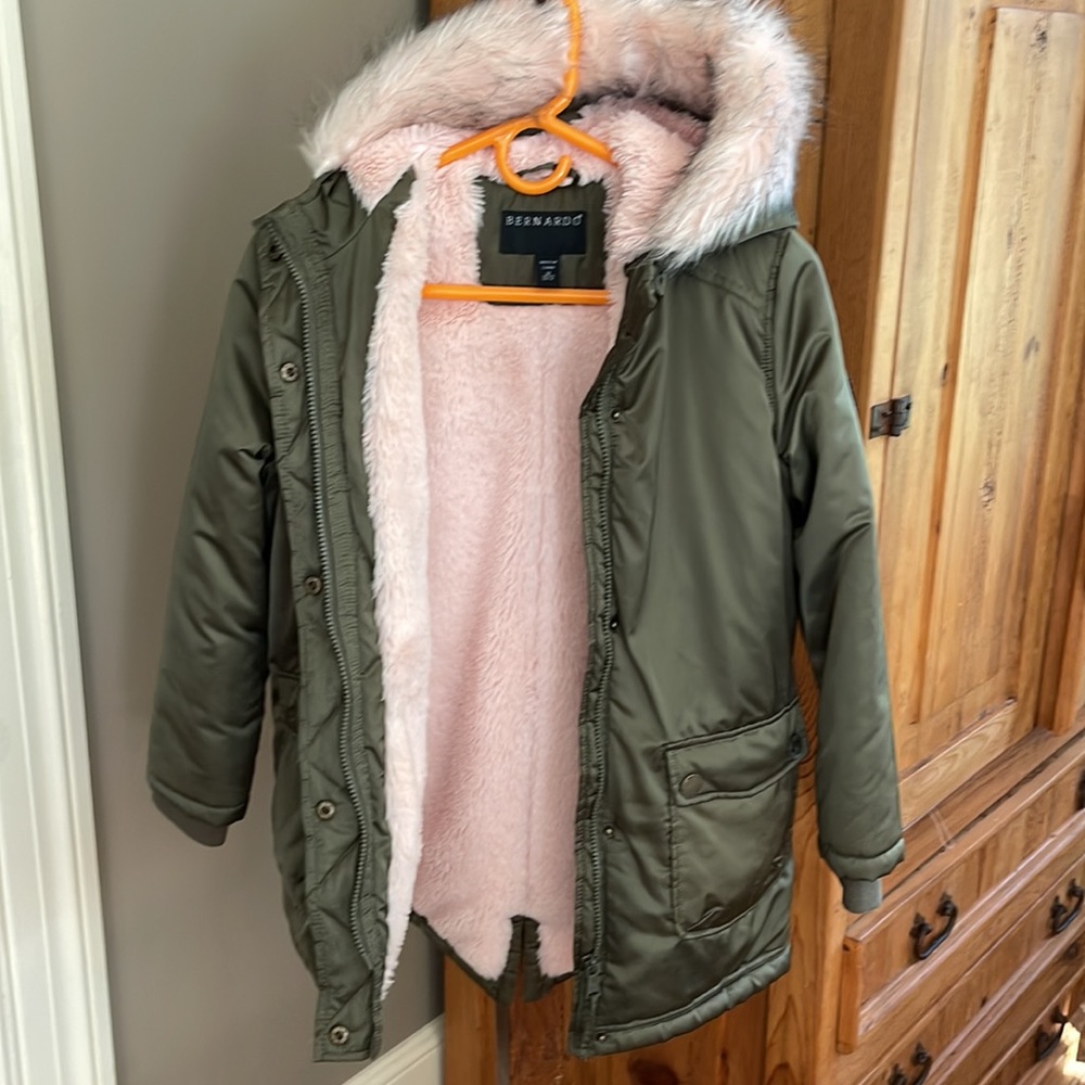 Big Girls Bernardo Faux Fur Lined Winter w/ hood